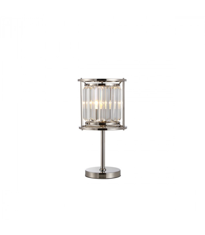 Guilford Table Lamp E27 Polished Nickel Clear-1