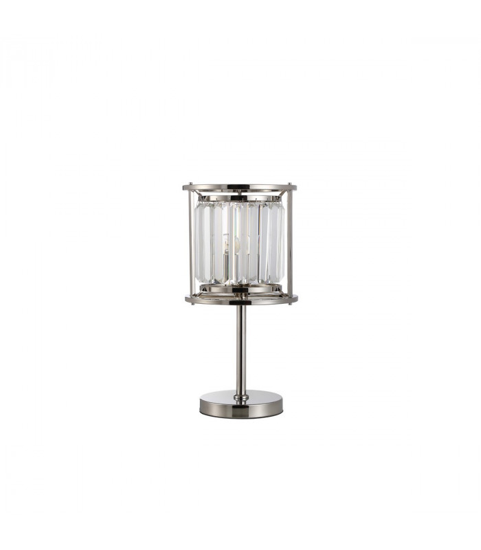 Guilford Table Lamp E27 Polished Nickel Clear-4