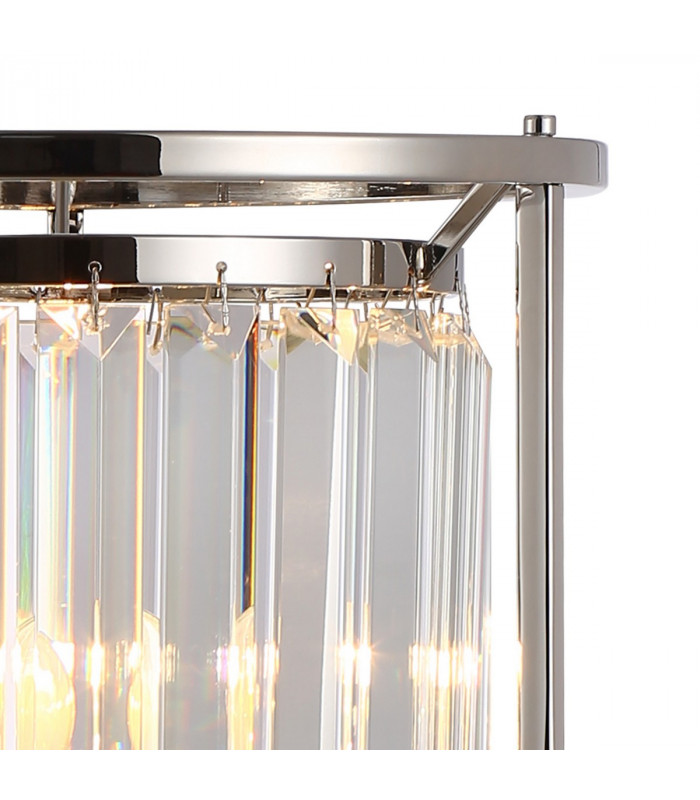 Guilford Table Lamp E27 Polished Nickel Clear-7