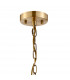 Guilford Ceiling Pendant Semi Ceiling Lamp Convertible 3 Light E14 Antique Brass Clear-5