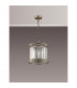 Guilford Ceiling Pendant Semi Ceiling Lamp Convertible 3 Light E14 Antique Brass Clear-8