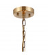 Guilford Ceiling Pendant Semi Ceiling Lamp Convertible 6 Light E14 Antique Brass Clear-5
