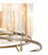 Guilford Ceiling Pendant Semi Ceiling Lamp Convertible 6 Light E14 Antique Brass Clear-8