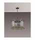 Guilford Ceiling Pendant Semi Ceiling Lamp Convertible 6 Light E14 Antique Brass Clear-9