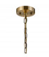 Guilford Ceiling Pendant Semi Ceiling Lamp Convertible 8 Light E14 Antique Brass Clear-5