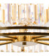 Guilford Ceiling Pendant Semi Ceiling Lamp Convertible 8 Light E14 Antique Brass Clear-7