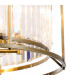 Guilford Ceiling Pendant Semi Ceiling Lamp Convertible 8 Light E14 Antique Brass Clear-8