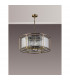 Guilford Ceiling Pendant Semi Ceiling Lamp Convertible 8 Light E14 Antique Brass Clear-9