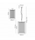 Guilford 2 Tier Ceiling Pendant 3+3 Light E14 Antique Brass Clear-2