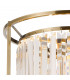 Guilford 2 Tier Ceiling Pendant 3+3 Light E14 Antique Brass Clear-6