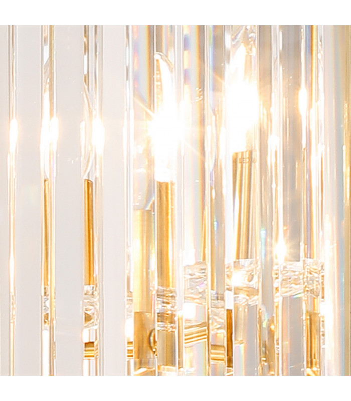 Guilford 2 Tier Ceiling Pendant 3+3 Light E14 Antique Brass Clear-7