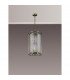 Guilford 2 Tier Ceiling Pendant 3+3 Light E14 Antique Brass Clear-9
