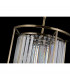 Guilford 2 Tier Ceiling Pendant 3+3 Light E14 Antique Brass Clear-10