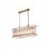 Guilford Oval Ceiling Pendant 7 Light E14 Antique Brass Clear-1
