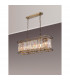 Guilford Oval Ceiling Pendant 7 Light E14 Antique Brass Clear-3