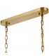Guilford Oval Ceiling Pendant 7 Light E14 Antique Brass Clear-5