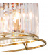 Guilford Oval Ceiling Pendant 7 Light E14 Antique Brass Clear-7