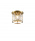 Guilford Ceiling Lamp 3 Light E27 Antique Brass Clear-1