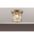 Guilford Ceiling Lamp 3 Light E27 Antique Brass Clear-3