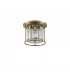 Guilford Ceiling Lamp 3 Light E27 Antique Brass Clear-4