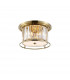 Guilford Ceiling Lamp 4 Light E27 Antique Brass Clear-1