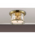 Guilford Ceiling Lamp 4 Light E27 Antique Brass Clear-3
