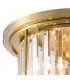 Guilford Ceiling Lamp 4 Light E27 Antique Brass Clear-5