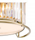 Guilford Ceiling Lamp 4 Light E27 Antique Brass Clear-6