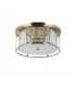 Guilford Ceiling Lamp 6 Light E27 Antique Brass Clear-4
