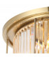 Guilford Ceiling Lamp 6 Light E27 Antique Brass Clear-5