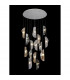 Marilla Ceiling Pendant 3m 15 Light G9 Polished Chrome Clear & Amber & Smoked Glass-3
