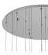 Marilla Ceiling Pendant 3m 15 Light G9 Polished Chrome Clear & Amber & Smoked Glass-10