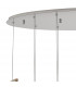 Marilla Oval Ceiling Pendant 2m 12 Light G9 Polished Chrome Clear & Amber & Smoked Glass-8