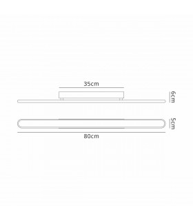 Dunkirk Wall Lamp 30W LED 4000K 1300lm Sand White-2