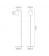 Ghent Floor Lamp E27 Mocha Amber Glass-2
