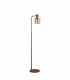 Ghent Floor Lamp E27 Mocha Amber Glass-4