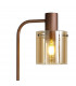 Ghent Floor Lamp E27 Mocha Amber Glass-6