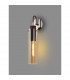 Miami Slim Single Switched Wall Lamp 1x E27 Mocha Amber Glass-3