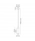 Miami Slim Single Ceiling Pendant Adjustable E27 Mocha Amber Glass-2