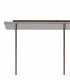 Miami Slim Linear Ceiling Pendant 4 Light Adjustable E27 Mocha Amber Glass-5