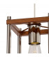 Catskill Ceiling Pendant E27 Walnut Polished Nickel-6