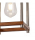 Catskill Ceiling Pendant E27 Walnut Polished Nickel-7