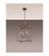 Catskill Ceiling Pendant 4 Light E14 Walnut Polished Nickel-8