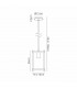 Catskill Ceiling Pendant E27 Medium Oak Antique Brass-2