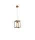 Catskill Ceiling Pendant E27 Medium Oak Antique Brass-4