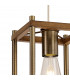Catskill Ceiling Pendant E27 Medium Oak Antique Brass-6