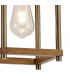 Catskill Ceiling Pendant E27 Medium Oak Antique Brass-7