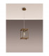 Catskill Ceiling Pendant E27 Medium Oak Antique Brass-8