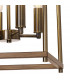 Catskill Ceiling Pendant 4 Light E14 Medium Oak Antique Brass-7