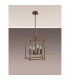 Catskill Ceiling Pendant 4 Light E14 Medium Oak Antique Brass-8